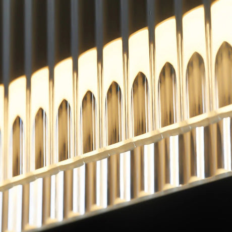 Luxury Long Strip Stainless Steel Crystal LED Chandelier - Hans Lumiere