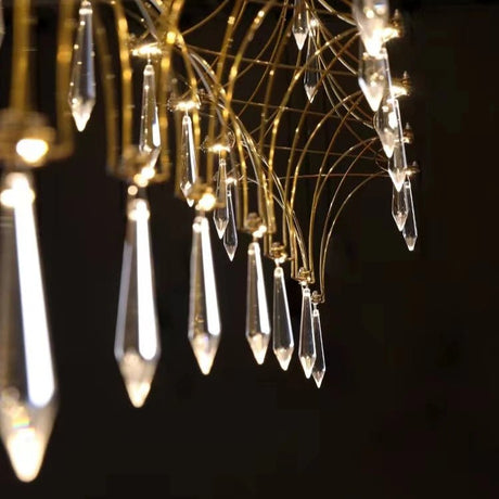 Luxury Postmodern Crystal Stainless Steel LED Chandelier - Hans Lumiere