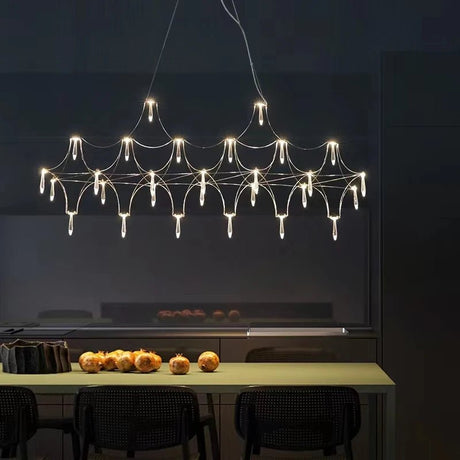 Luxury Postmodern Crystal Stainless Steel LED Chandelier - Hans Lumiere