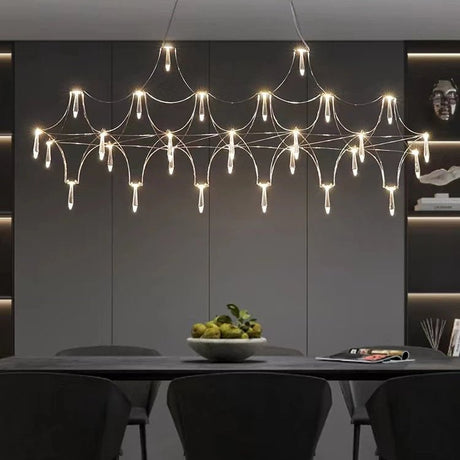 Luxury Postmodern Crystal Stainless Steel LED Chandelier - Hans Lumiere