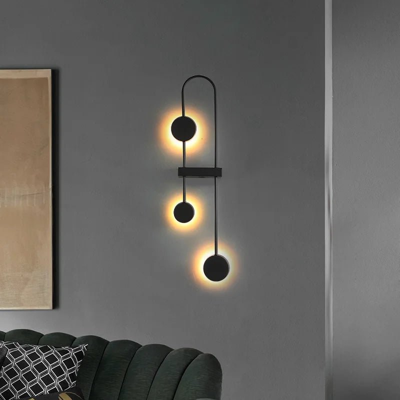 Minimalist Line Art Wall Sconce for Living Room and Bedroom - Hans Lumiere