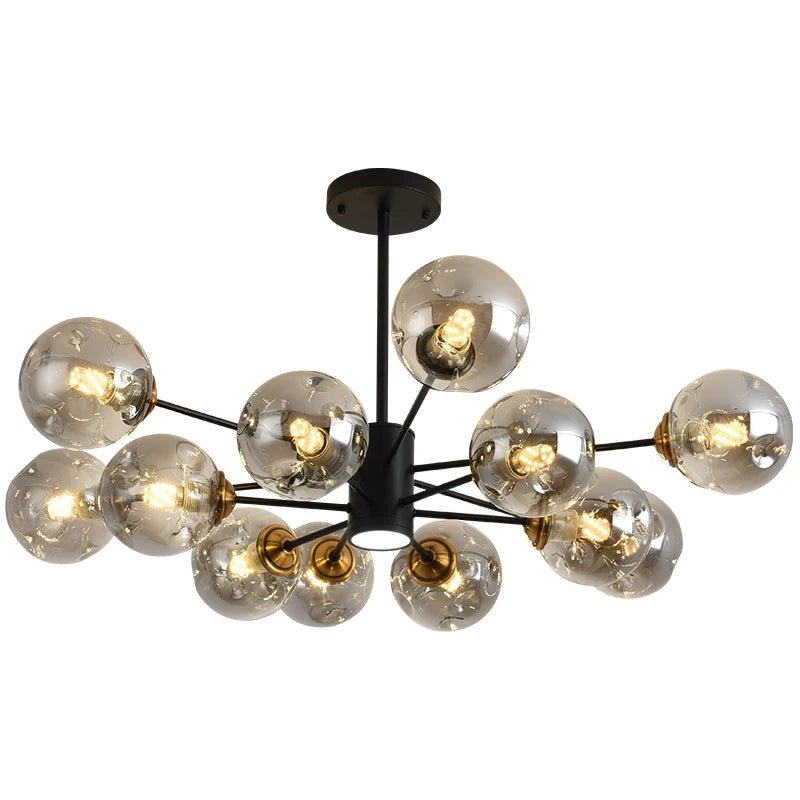 Modern Art Glass Bean Chandelier for Living Room and Dining Room - Hans Lumiere