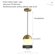 Modern Copper Pendant Lights - Hans Lumiere