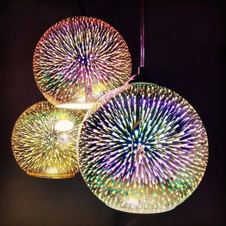 Modern Creativity Fireworks Pendant Lamp 3D Vision Mood Lights - Hans Lumiere