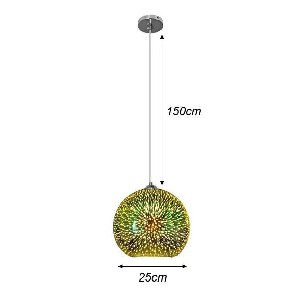 Modern Creativity Fireworks Pendant Lamp 3D Vision Mood Lights - Hans Lumiere