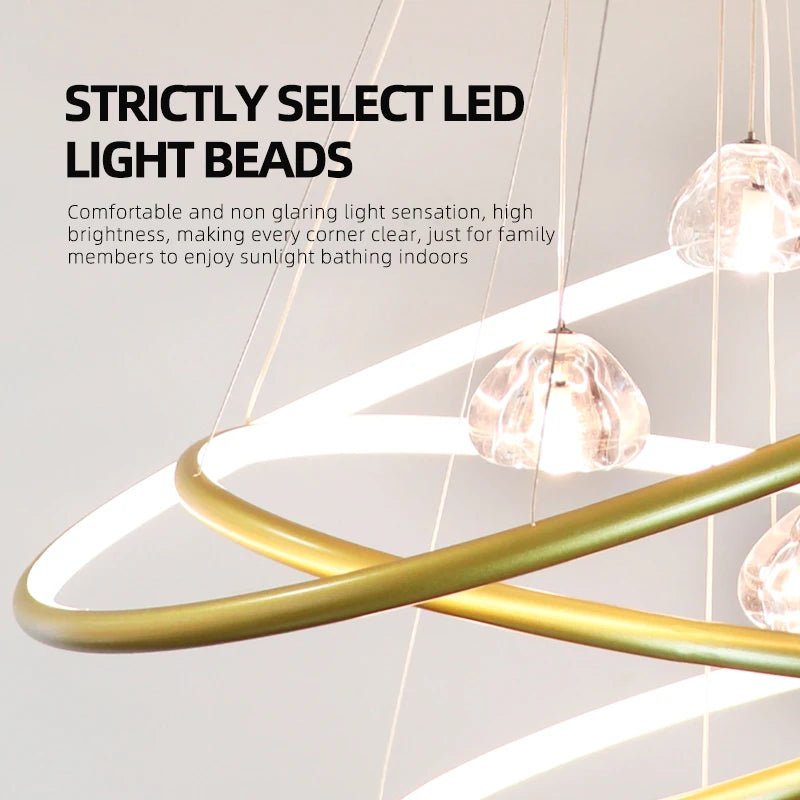 Modern Crystal Chandelier Pendant Light - Hans Lumiere