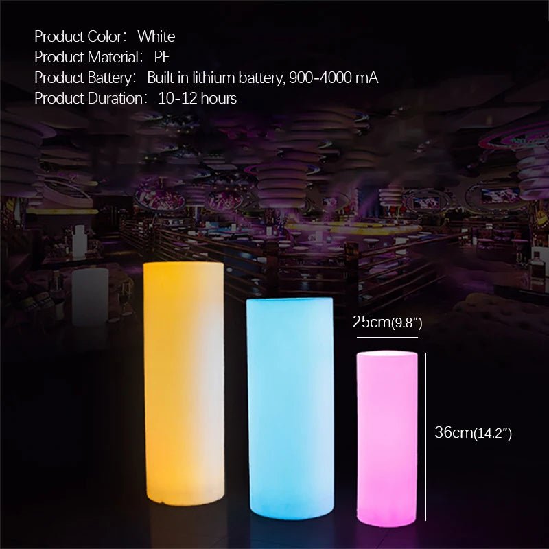 Modern Cylinder Landscape Lamp With Remote Control - Hans Lumiere