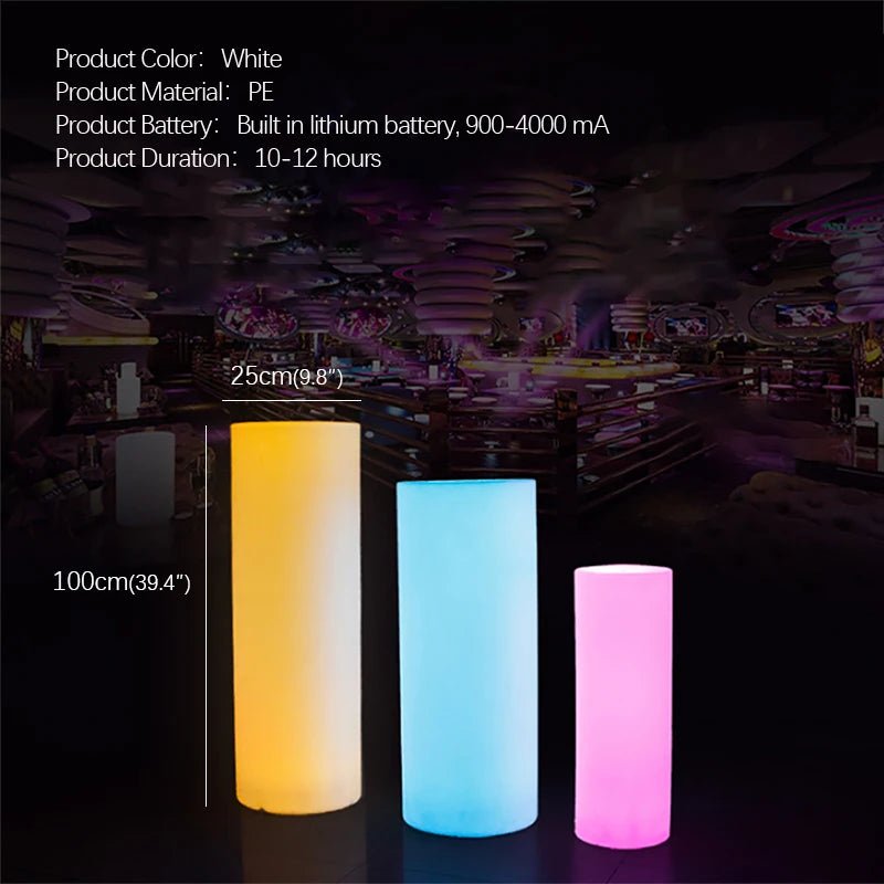 Modern Cylinder Landscape Lamp With Remote Control - Hans Lumiere