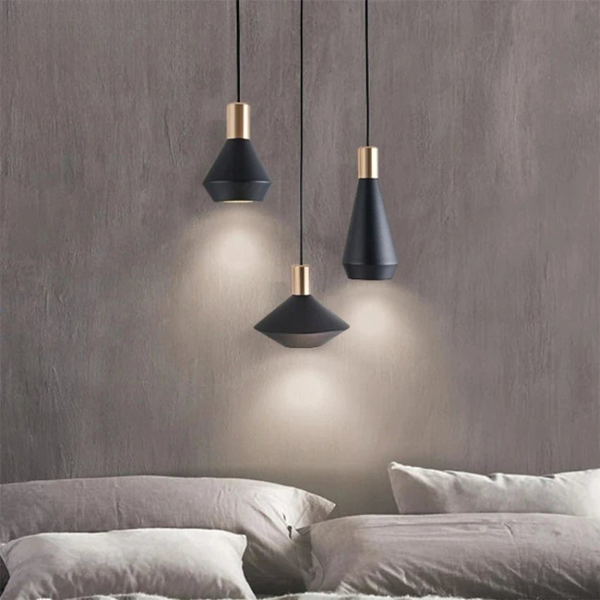 Modern Dome Pendant Light — Black & White, Dimmable LED - Hans Lumiere