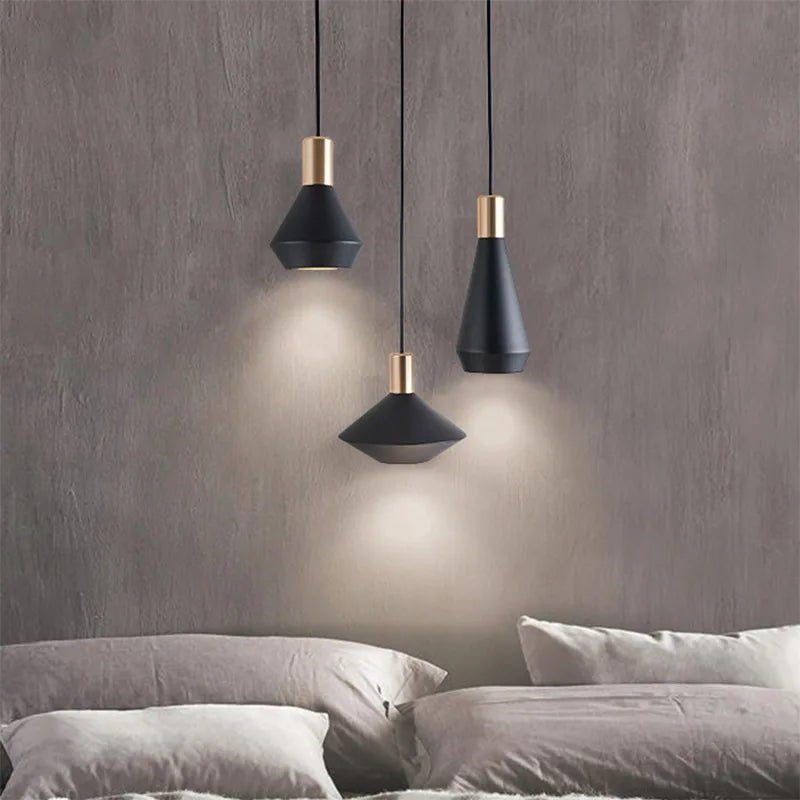 Modern Dome Pendant Light — Black & White, Dimmable LED - Hans Lumiere