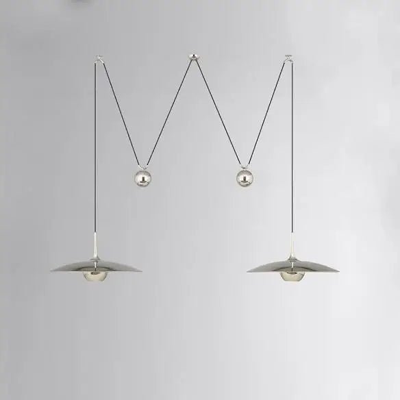Modern Flying-Saucer Pulley Pendant Light - Hans Lumiere