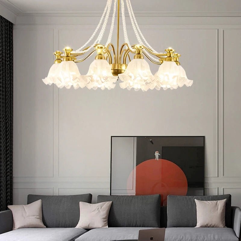 Modern French Glass Pendant Chandelier for Living Room and Dining Room - Hans Lumiere