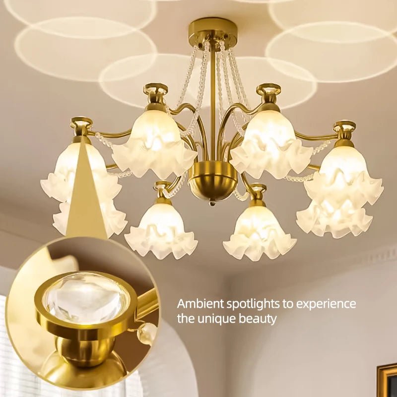Modern French Glass Pendant Chandelier for Living Room and Dining Room - Hans Lumiere