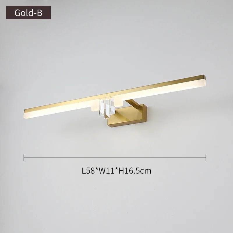 Modern Gold Mirror Front Light - Hans Lumiere