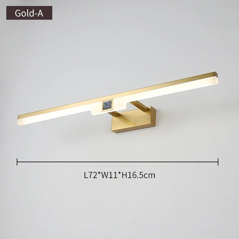 Modern Gold Mirror Front Light - Hans Lumiere