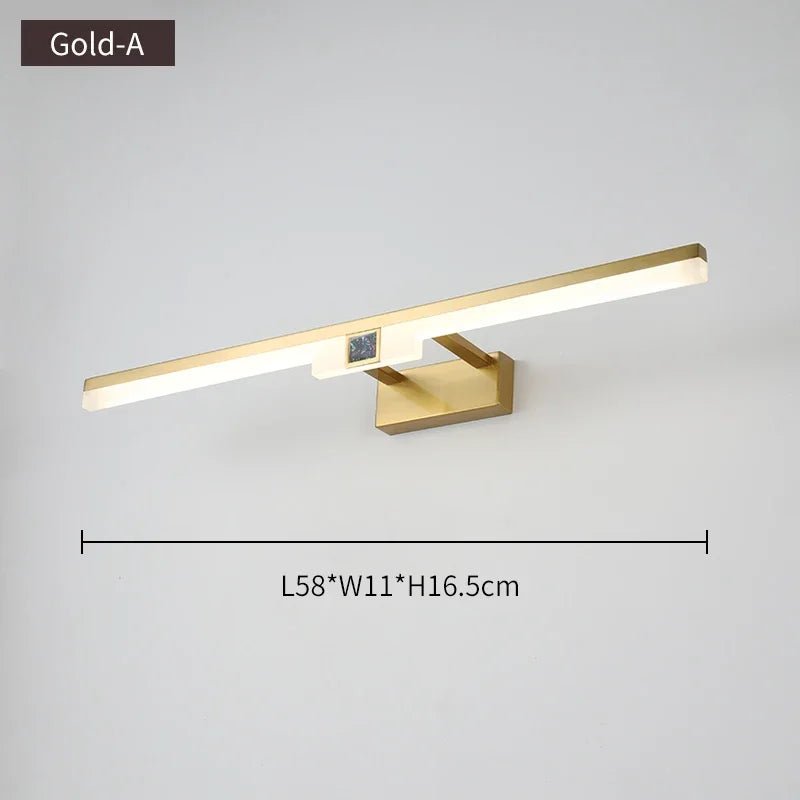 Modern Gold Mirror Front Light - Hans Lumiere