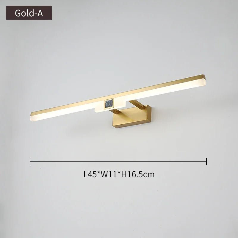 Modern Gold Mirror Front Light - Hans Lumiere