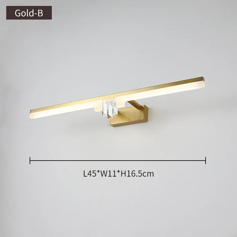 Modern Gold Mirror Front Light - Hans Lumiere