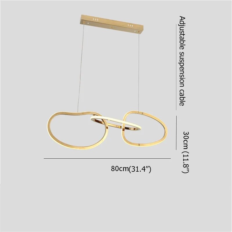 Modern Gold Nordic Pendant Light - Hans Lumiere