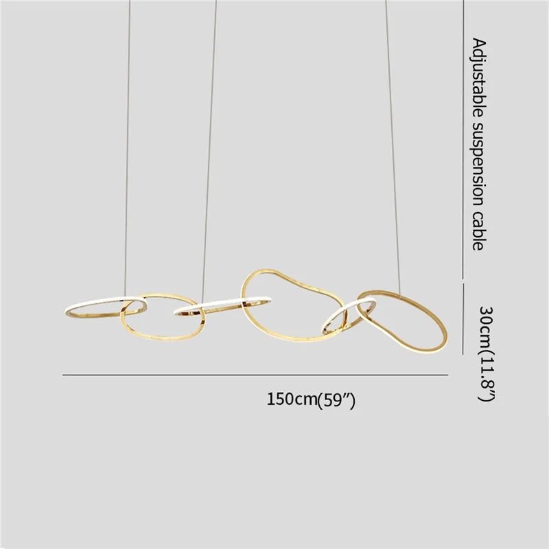 Modern Gold Nordic Pendant Light - Hans Lumiere