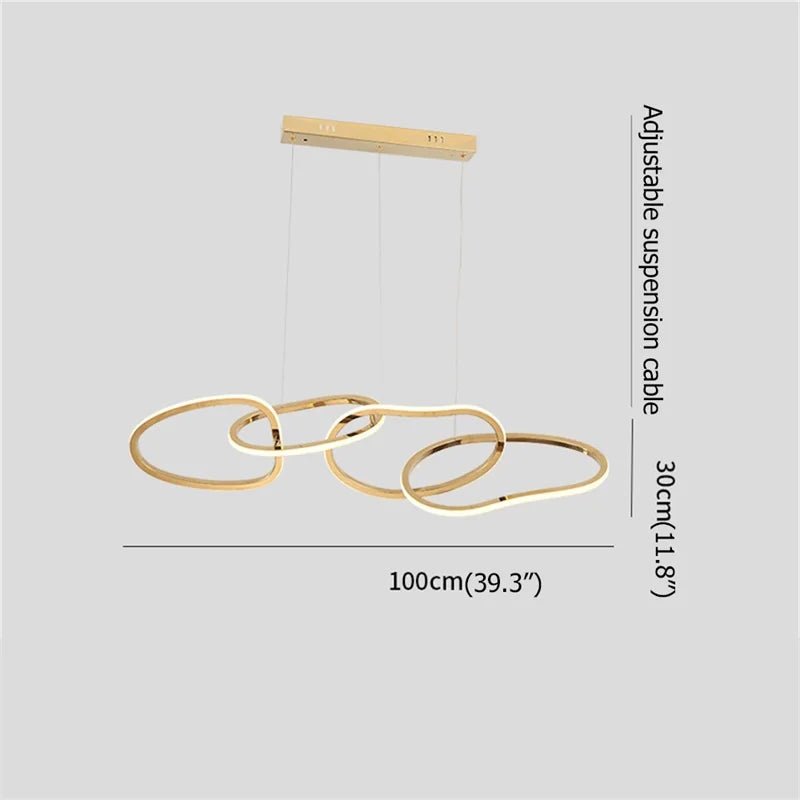 Modern Gold Nordic Pendant Light - Hans Lumiere