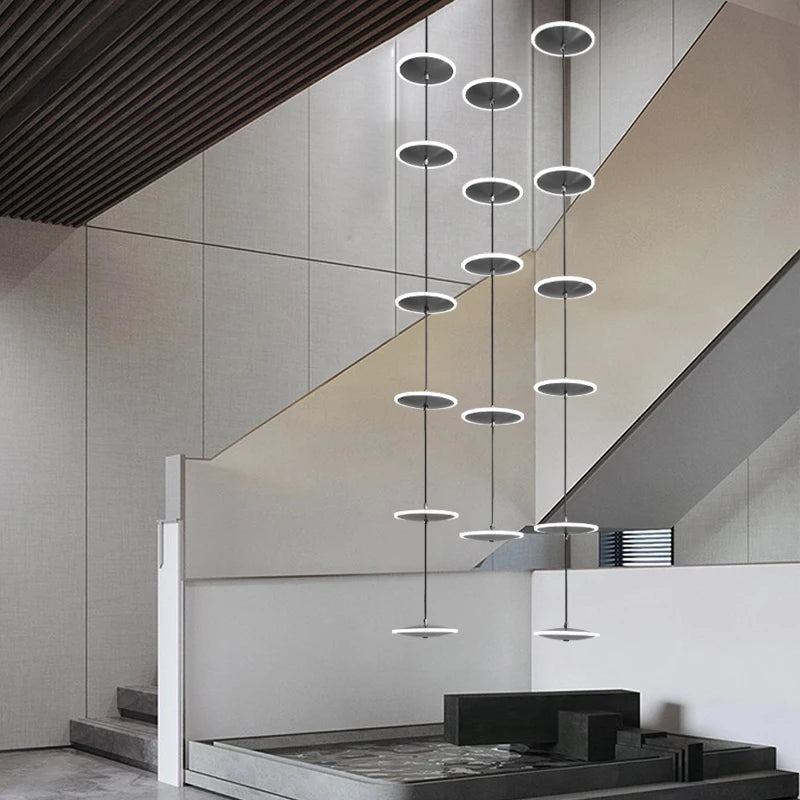 Modern Golden Round Hanging Crystal LED Chandelier - Hans Lumiere