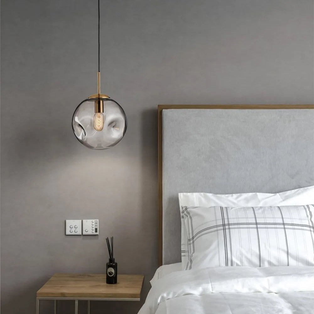 Modern Hanging Loft Glass Luster LED Pendant Light - Hans Lumiere