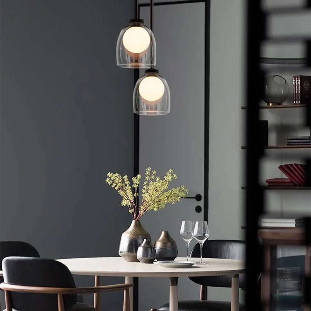 Modern Hanging Loft Glass Luster LED Pendant Light - Hans Lumiere