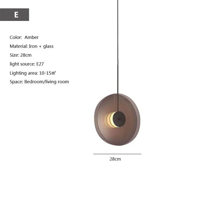 Modern Hanging Loft Glass Luster LED Pendant Light - Hans Lumiere