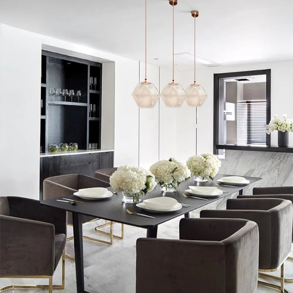 Modern Hanging Loft Glass Luster LED Pendant Light - Hans Lumiere