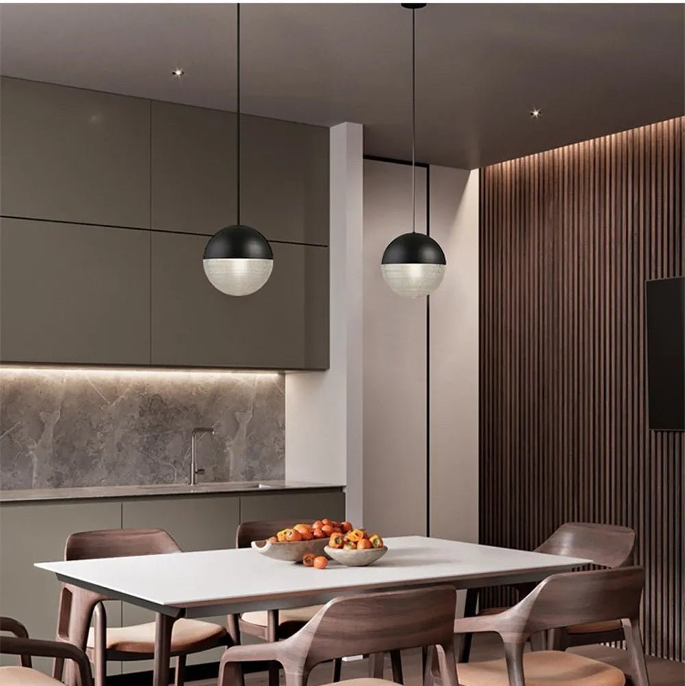 Modern Hanging Loft Glass Luster LED Pendant Light - Hans Lumiere