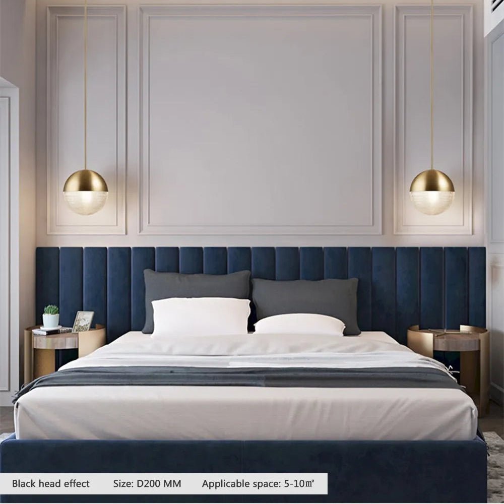 Modern Hanging Loft Glass Luster LED Pendant Light - Hans Lumiere