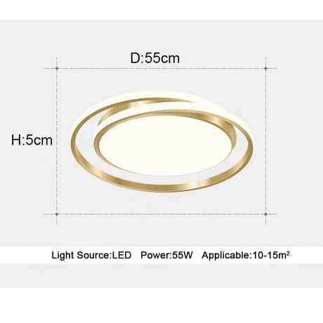 Modern LED Ceiling Chandelier With Remote Control - Hans Lumiere