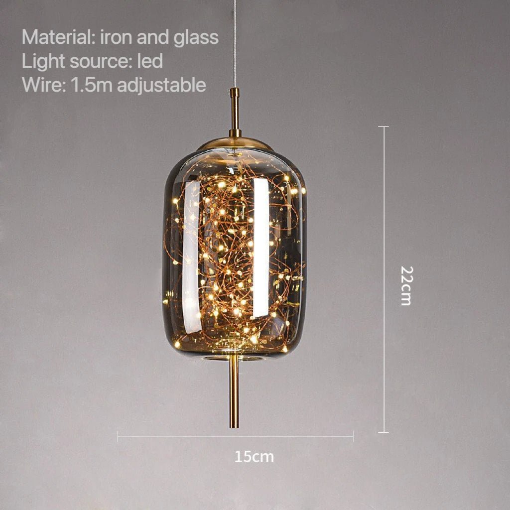 Modern Led Pendant Lamp Glass Ceiling Hanging Lights - Hans Lumiere