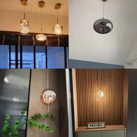 Modern Led Pendant Lamp Glass Ceiling Hanging Lights - Hans Lumiere