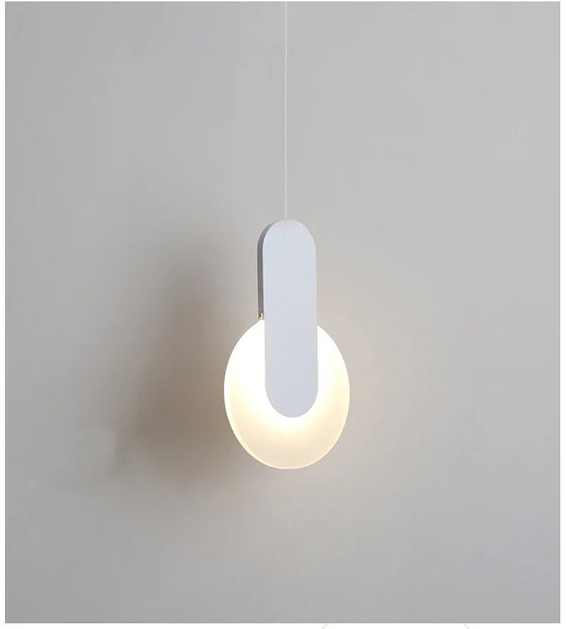 Modern LED Pendant Light – Metal Hanging Lamp for Living Room & Bedroom - Hans Lumiere