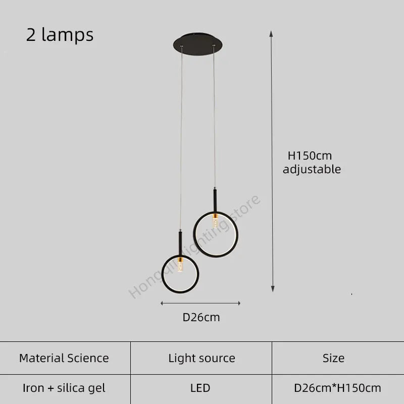 Modern LED Trapezoidal Chandelier Pendant Light - Hans Lumiere
