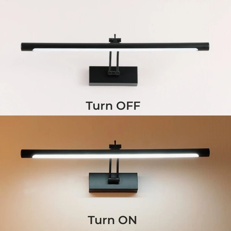 Modern LED Vanity Wall Lamp Bathroom Mirror Black Sconce - Hans Lumiere