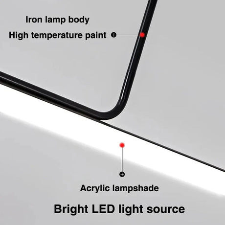 Modern Long Tube Dimmable Black LED Pendant Light - Hans Lumiere