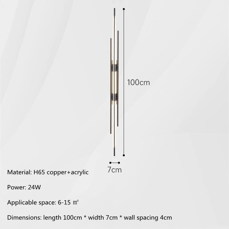 Modern Luxury All Copper LED Wall Lights - Hans Lumiere