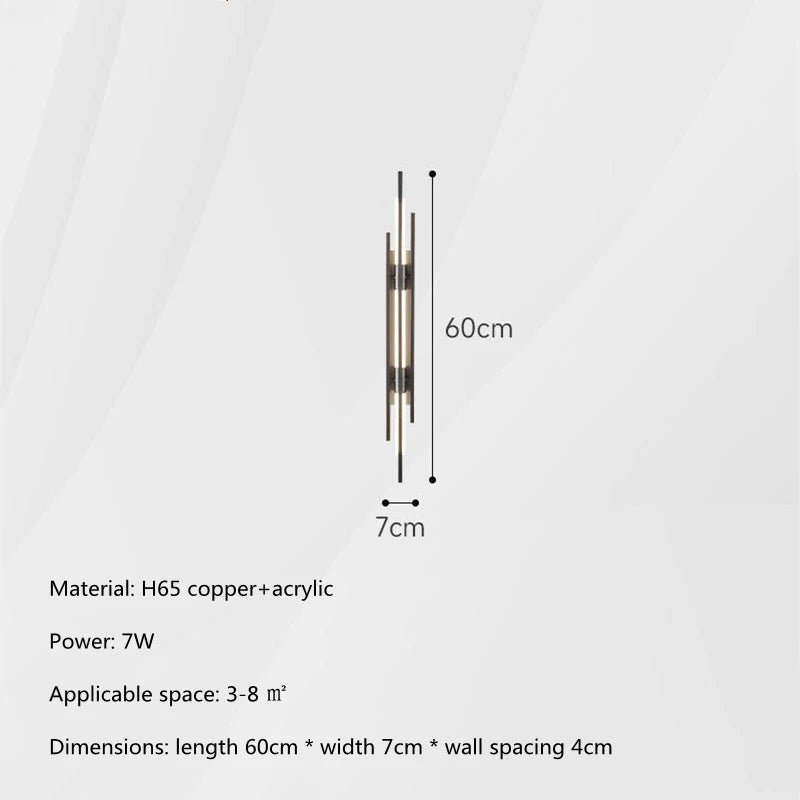 Modern Luxury All Copper LED Wall Lights - Hans Lumiere