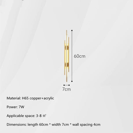 Modern Luxury All Copper LED Wall Lights - Hans Lumiere