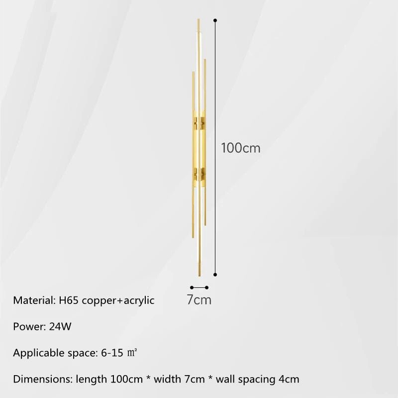 Modern Luxury All Copper LED Wall Lights - Hans Lumiere