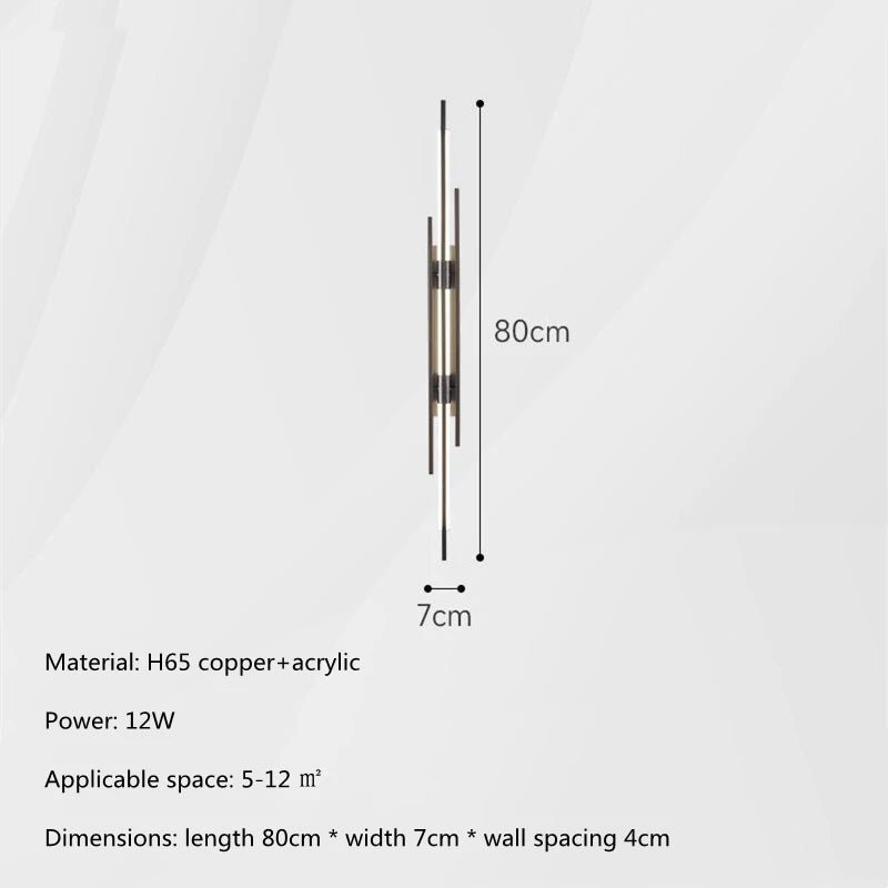 Modern Luxury All Copper LED Wall Lights - Hans Lumiere