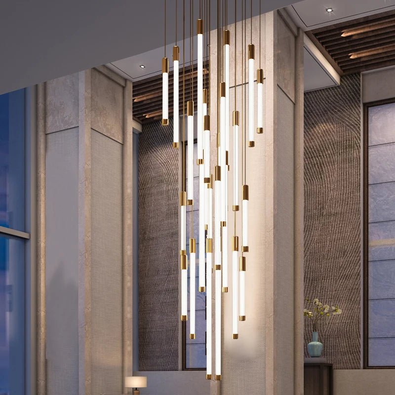 Modern Luxury Attic Staircase LED Chandeliers - Hans Lumiere