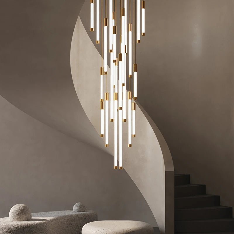 Modern Luxury Attic Staircase LED Chandeliers - Hans Lumiere