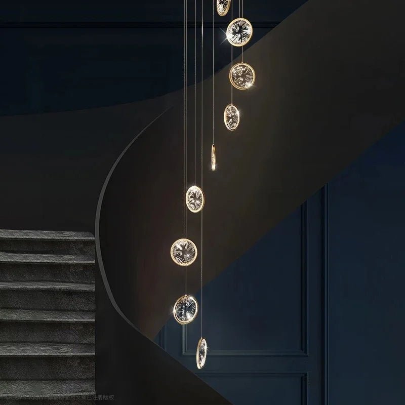 Modern Luxury Gold/Black Crystal LED Chandelier - Hans Lumiere