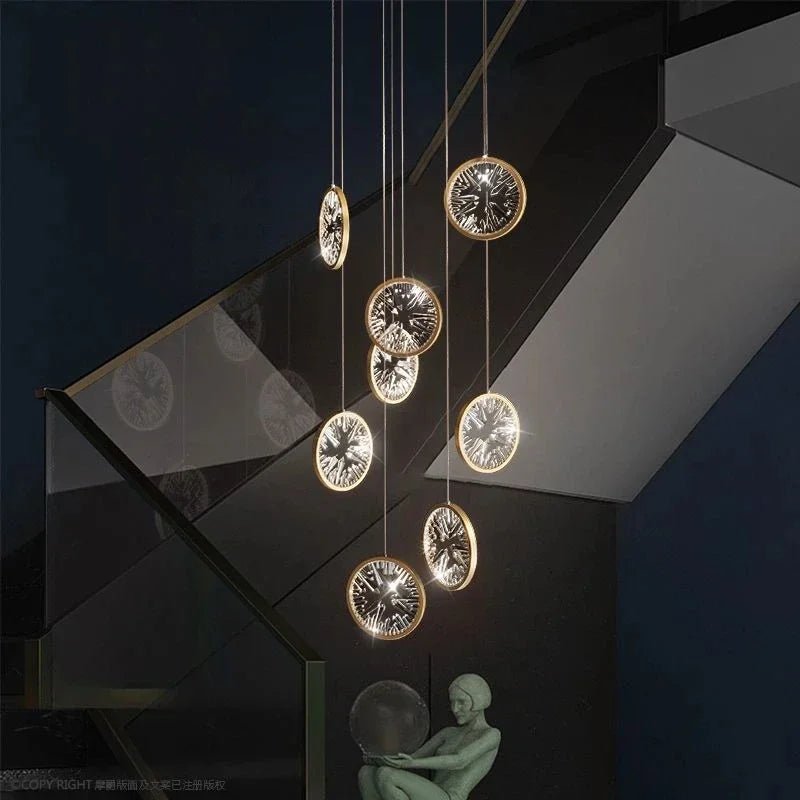 Modern Luxury Gold/Black Crystal LED Chandelier - Hans Lumiere