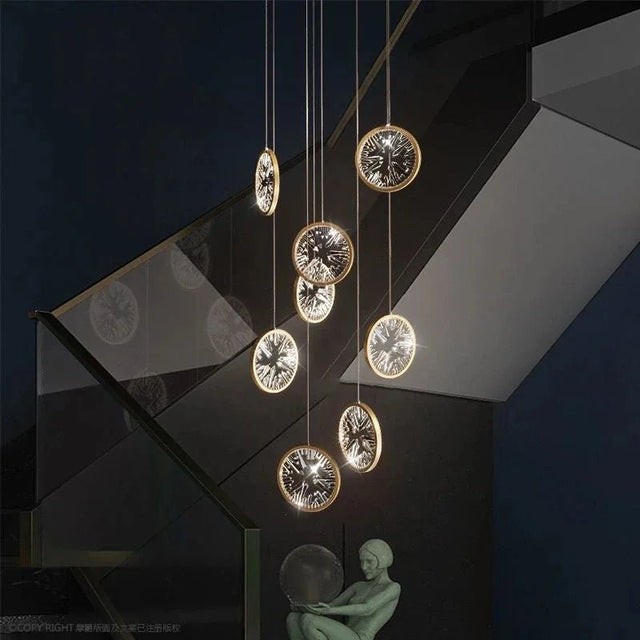 Modern Luxury Gold/Black Crystal LED Chandelier - Hans Lumiere