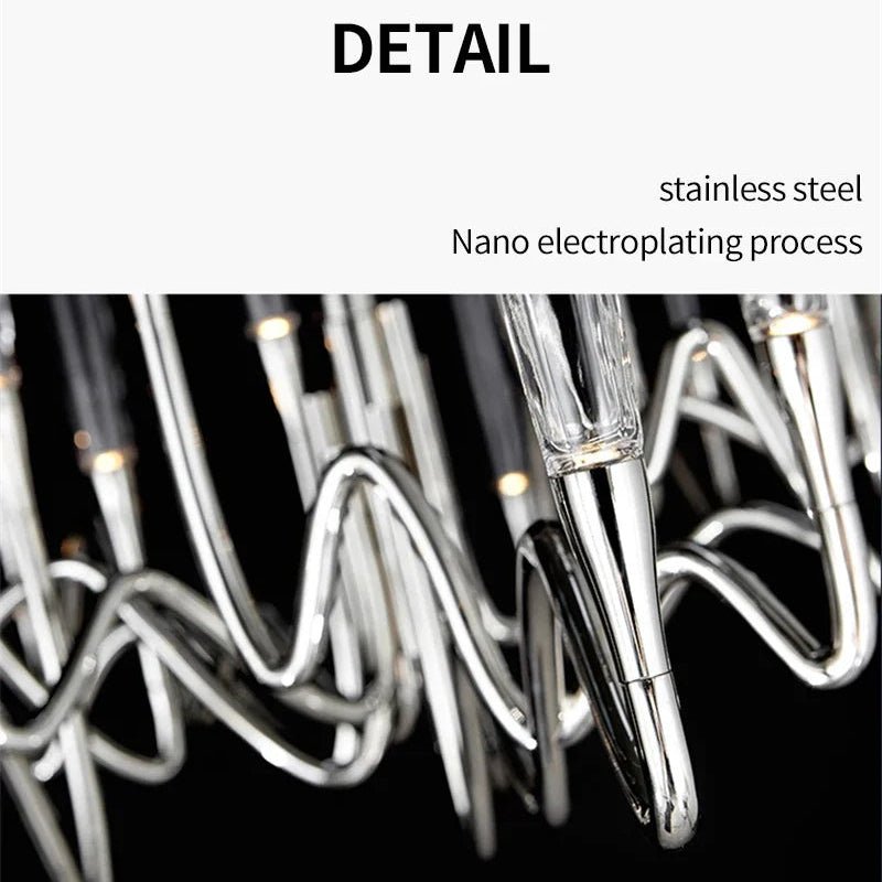 Modern Luxury LED Crystal Chandelier - Hans Lumiere